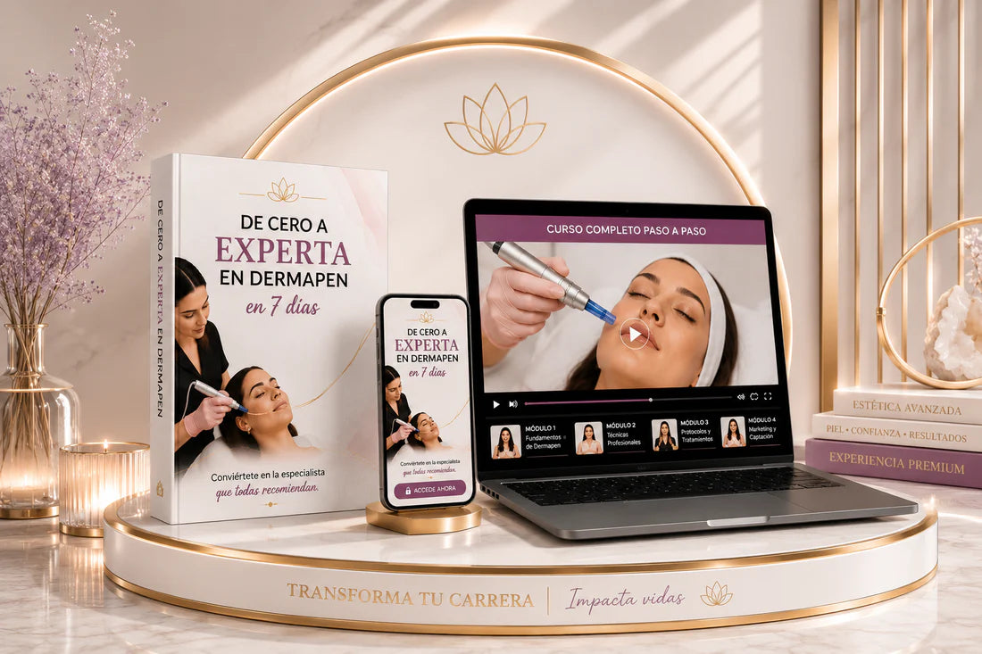 Experto en Dermapen Facial [Pack Ebooks + Curso en Videos] + 6 BONOS de regalo Extra